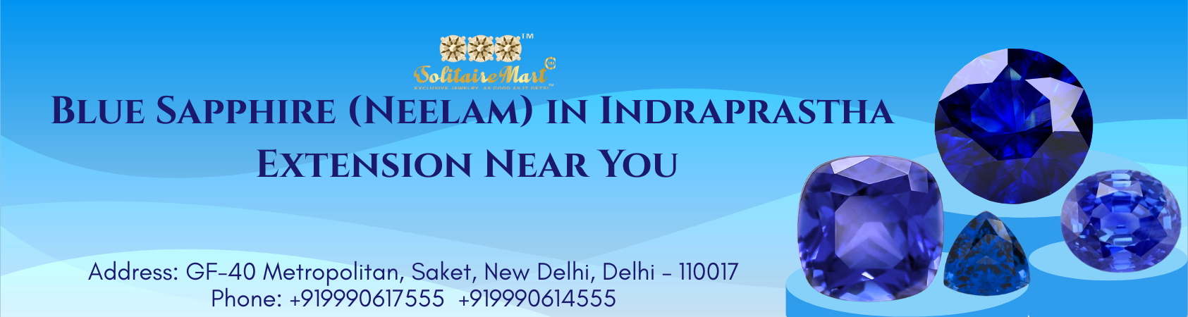 Blue Sapphire (Neelam) in Indraprastha Extension Near Me